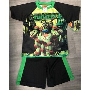 Boys Teenage Mutant Ninja Turtles Short Set Size 4 NWT B5